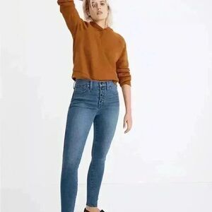 Madewell 10" High Rise Skinny Jeans Size 28